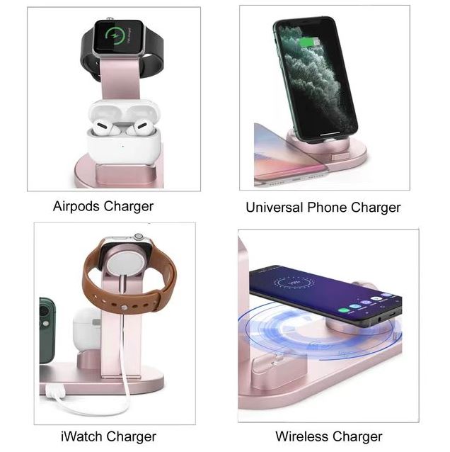 Smart 4-Device Wireless Charging Hub