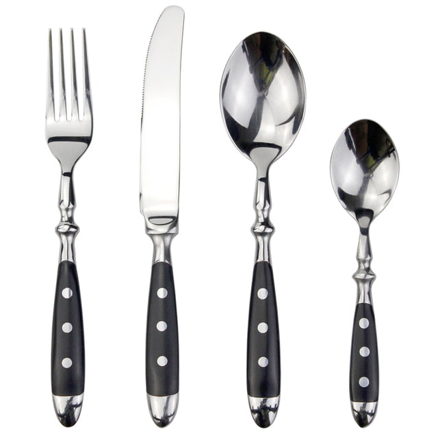 Elegant 4-Piece Stainless Steel Dining Set for Modern Homes