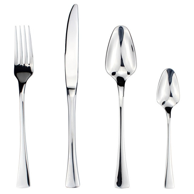Elegant 4-Piece Stainless Steel Dining Set for Modern Homes