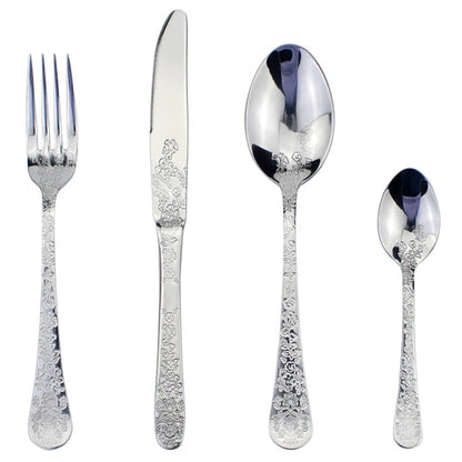 Elegant 4-Piece Stainless Steel Dining Set for Modern Homes
