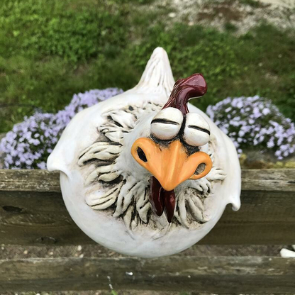 Buy One Get One Free | Large-Eyed Chicken Garden Statues
