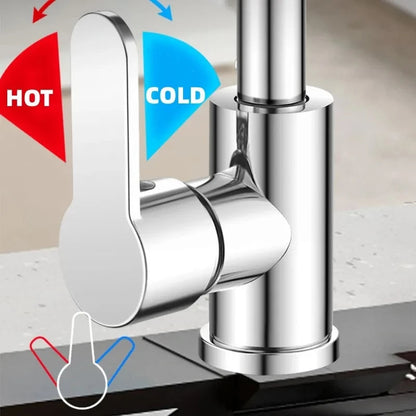 Versatile 4-Function Kitchen Faucet with Rotating Sprayer