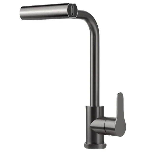 Versatile 4-Function Kitchen Faucet with Rotating Sprayer