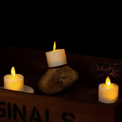 LED Tealight Candle with GlowFlame Effect – Realistic Flame-less Lighting