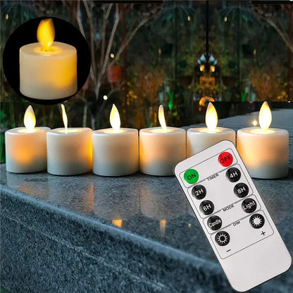 LED Tealight Candle with GlowFlame Effect – Realistic Flame-less Lighting