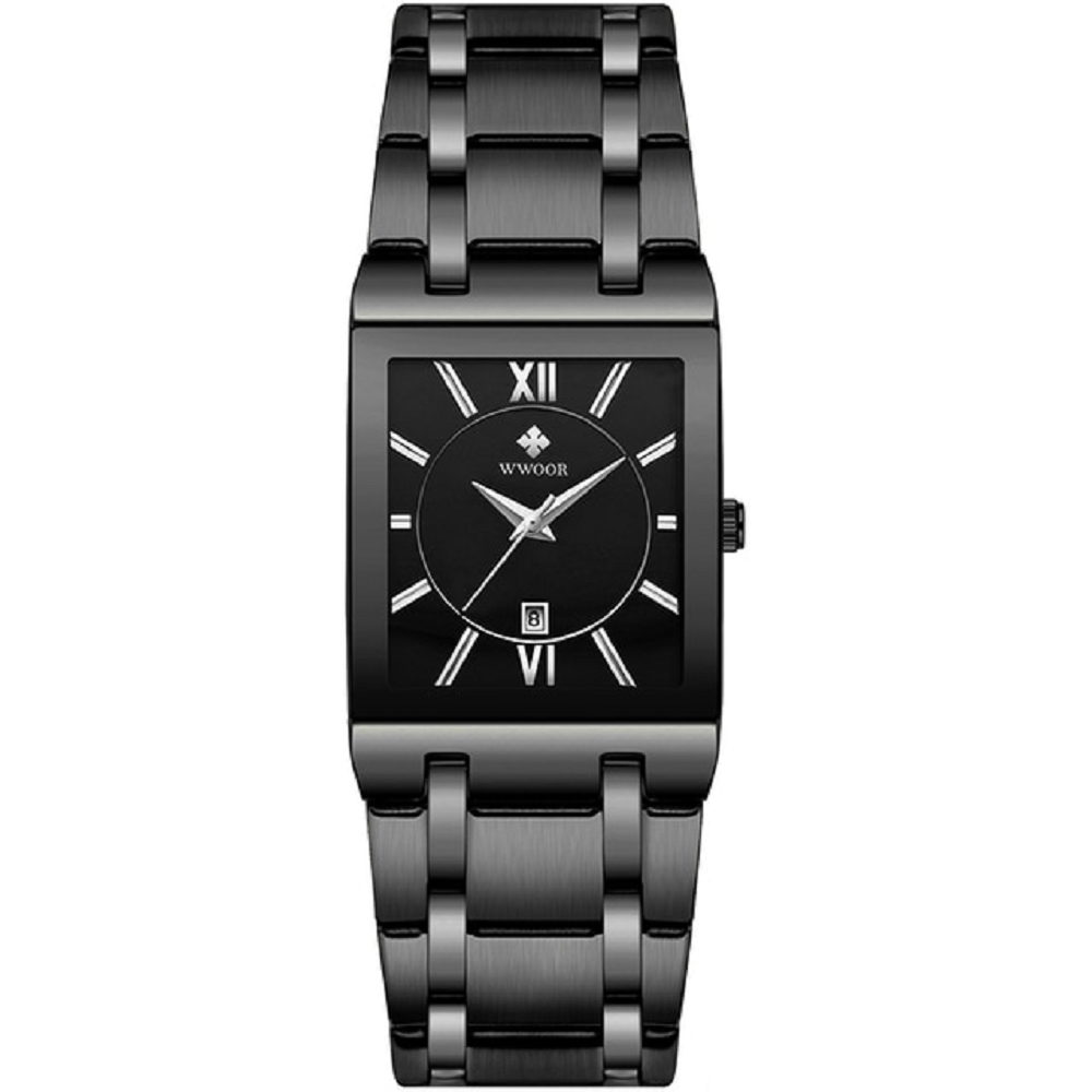 Waterproof Quartz Watch for Men - Stainless Steel Wrist Timepiece
