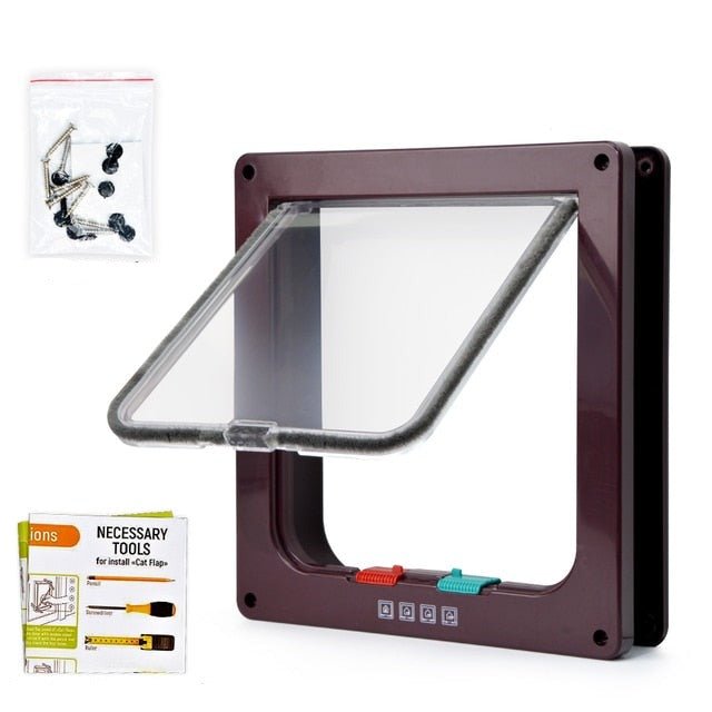 Smart Access Pet Door with 4-Way Lock System