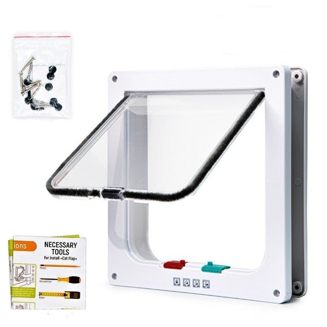 Smart Access Pet Door with 4-Way Lock System