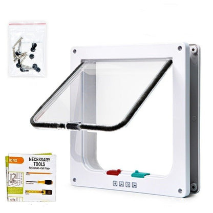 Smart Access Pet Door with 4-Way Lock System