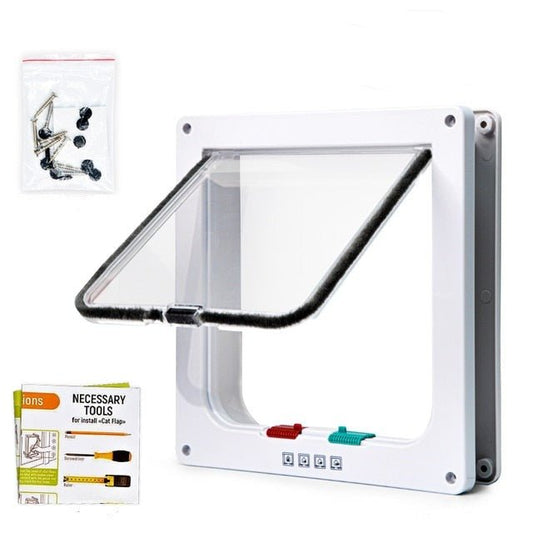 Smart Access Pet Door with 4-Way Lock System