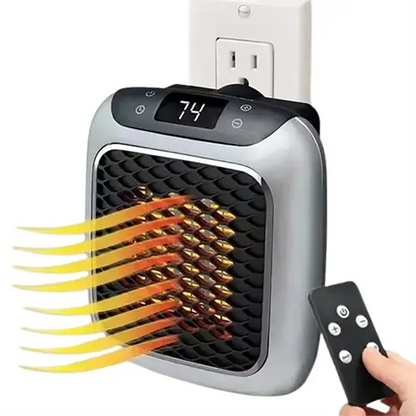 Compact Ceramic Space Heater with Timer and Safety Features