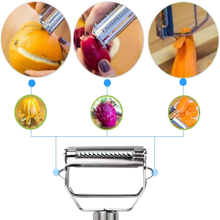 4-in-1 Multifunctional Vegetable Peeler – 50% Discount Today