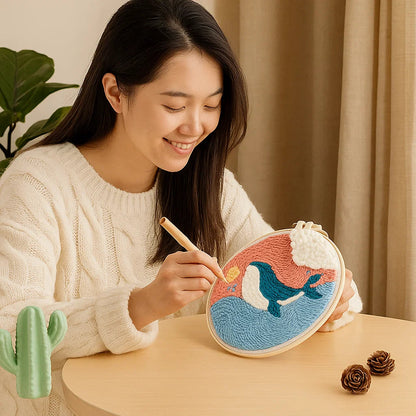 Quick Relaxation and Beautiful Embroidery Art Creation