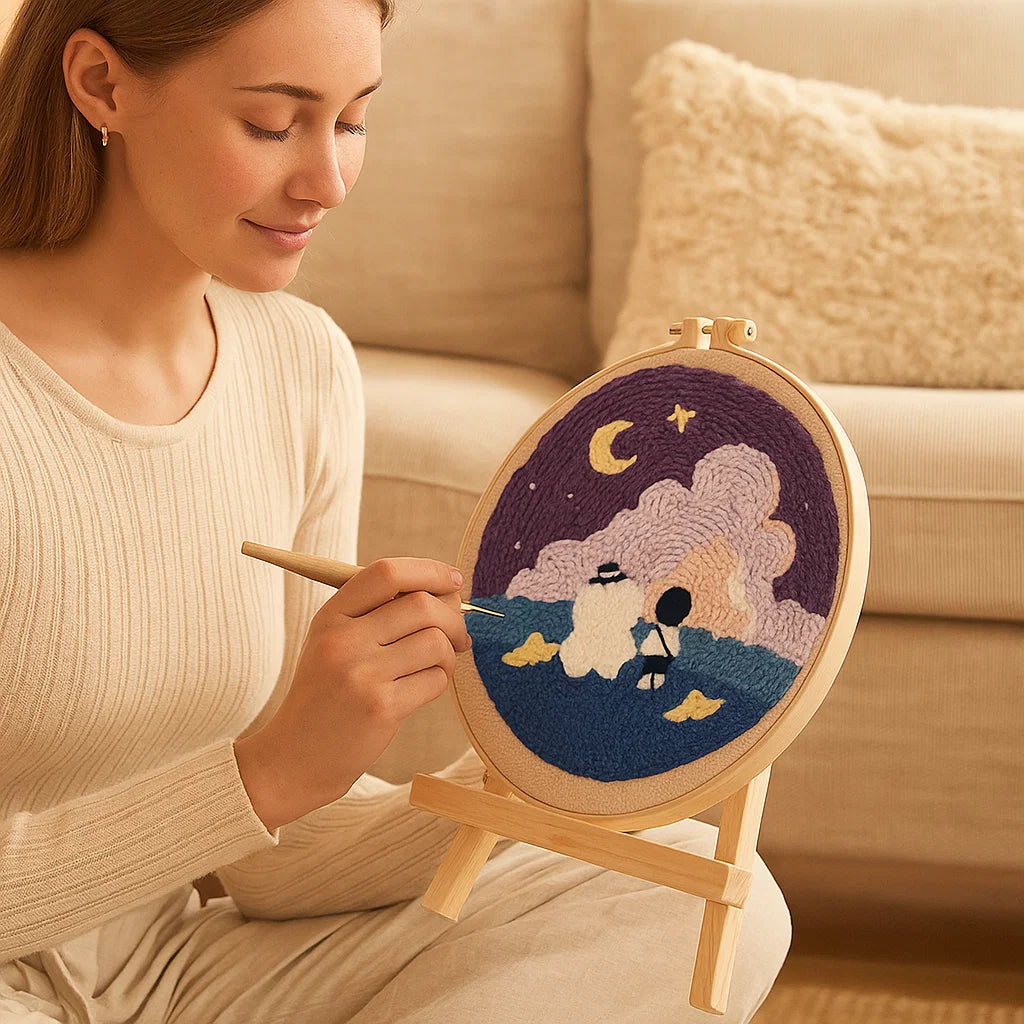 Quick Relaxation and Beautiful Embroidery Art Creation