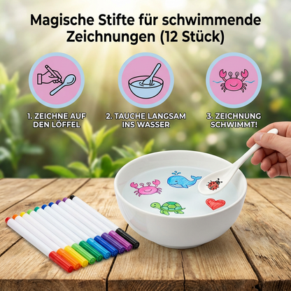 Floating Drawing Markers Set (12 Pieces)