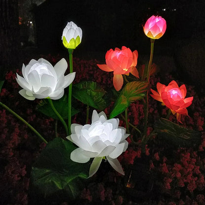 Solar Garden Lotus Light | LED Flower Lamp | Waterproof IP65 | Outdoor Use