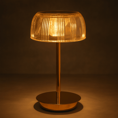 LED Table Lamp with Ambient Glow – Rechargeable Jellyfish Design