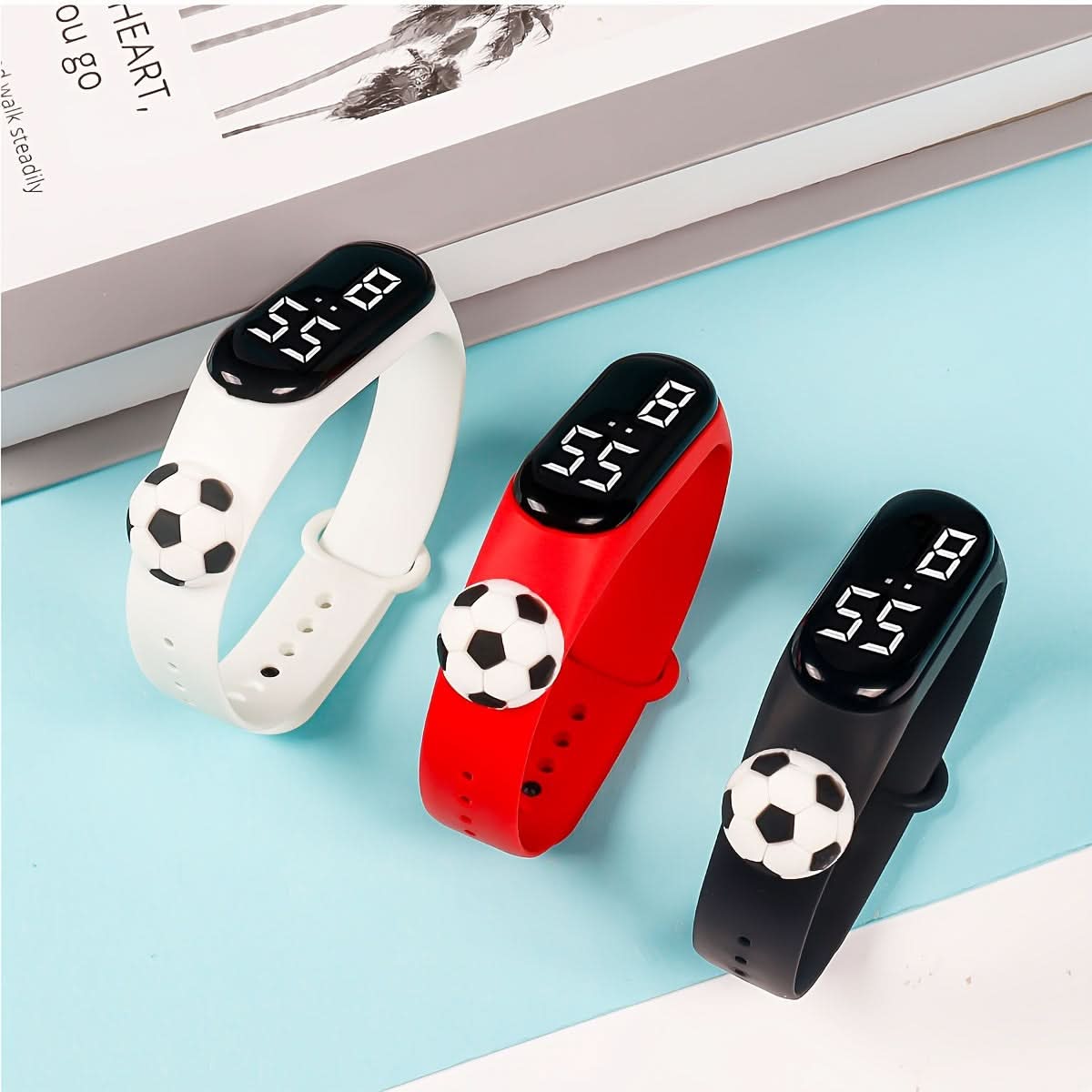 LED Soccer Wristband Gift Set with Luminous Features