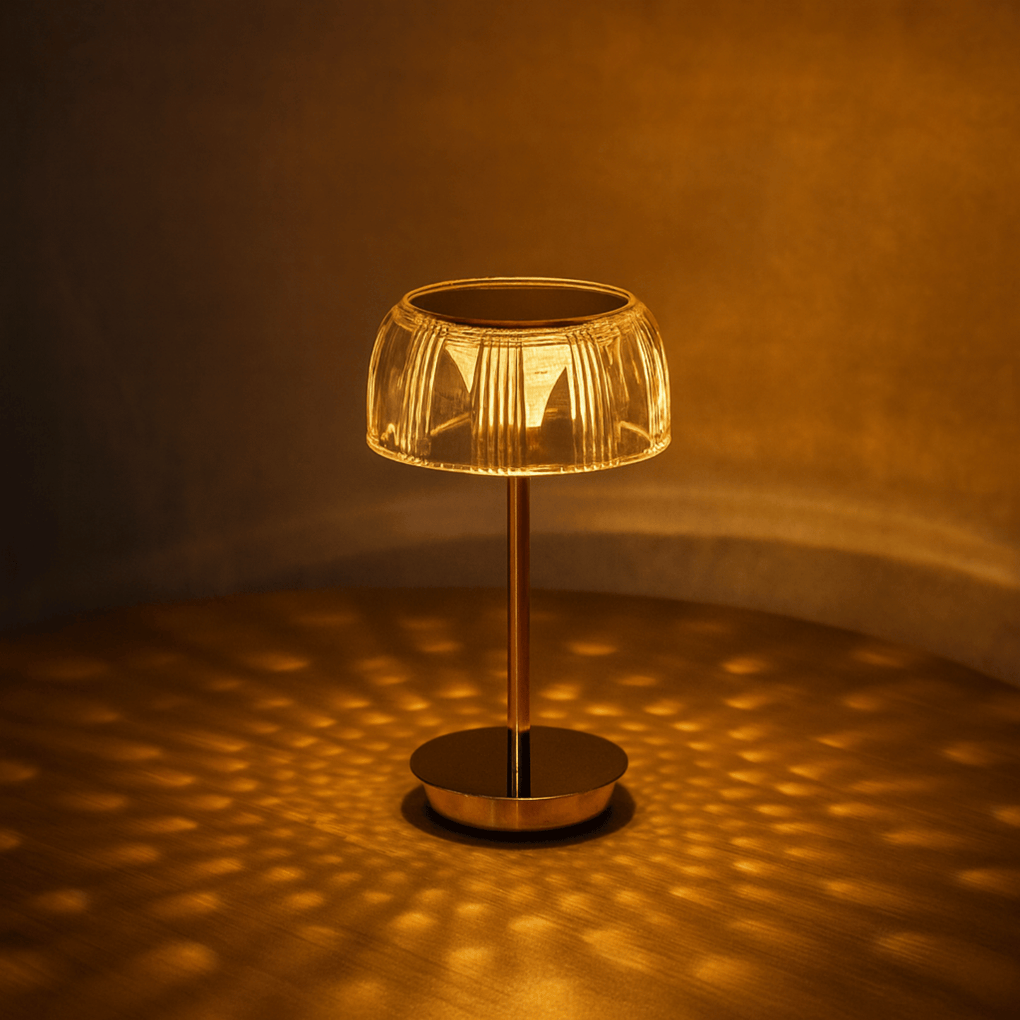 LED Table Lamp with Ambient Glow – Rechargeable Jellyfish Design