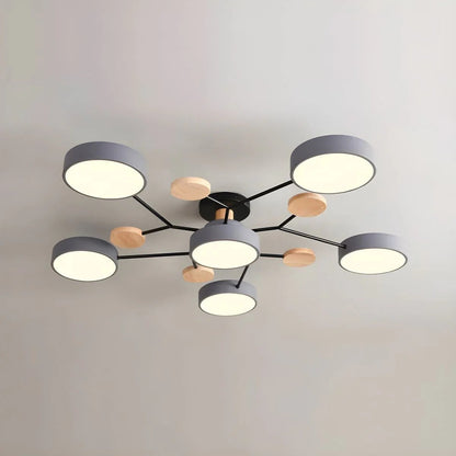 Contemporary LED Flush Mount Ceiling Fixture - Modern Bright Light