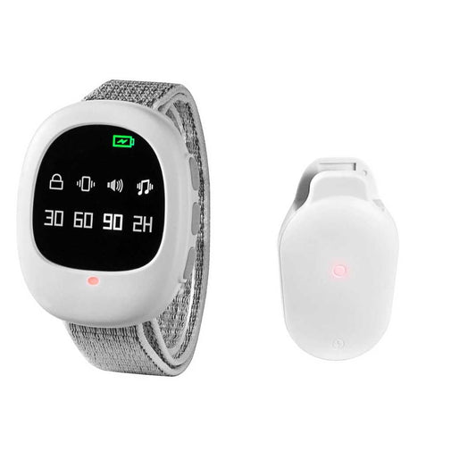 Wireless Bedwetting Alarm with Vibration and Timer – USB Rechargeable