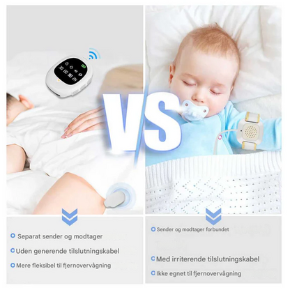 Wireless Bedwetting Alarm with Vibration and Timer – USB Rechargeable