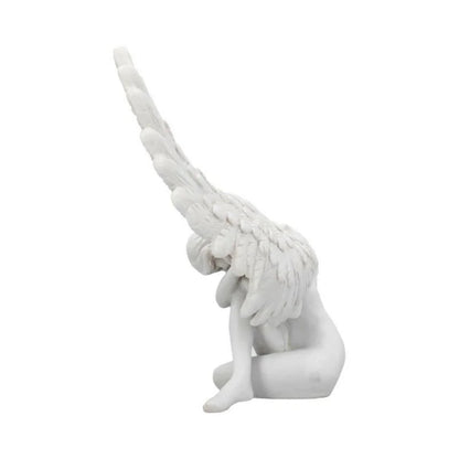 18 cm Angel Wings Sculpture | 3D Embrace | Resin Figure | Modern Decor
