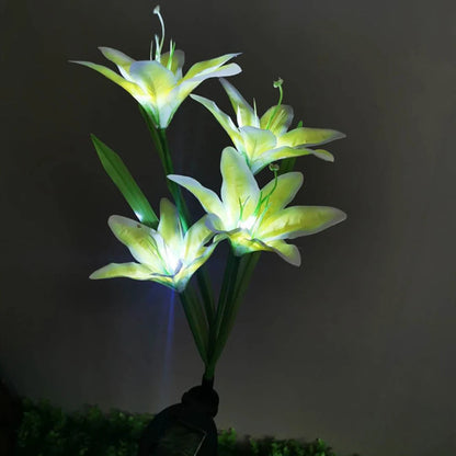 Solar LED Flower Lights – Color Changing Garden Stakes for Outdoors