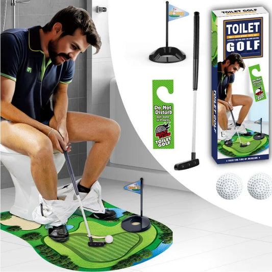 Bathroom Mini Golf Set | Fun Toilet Game | Perfect Gift for Men