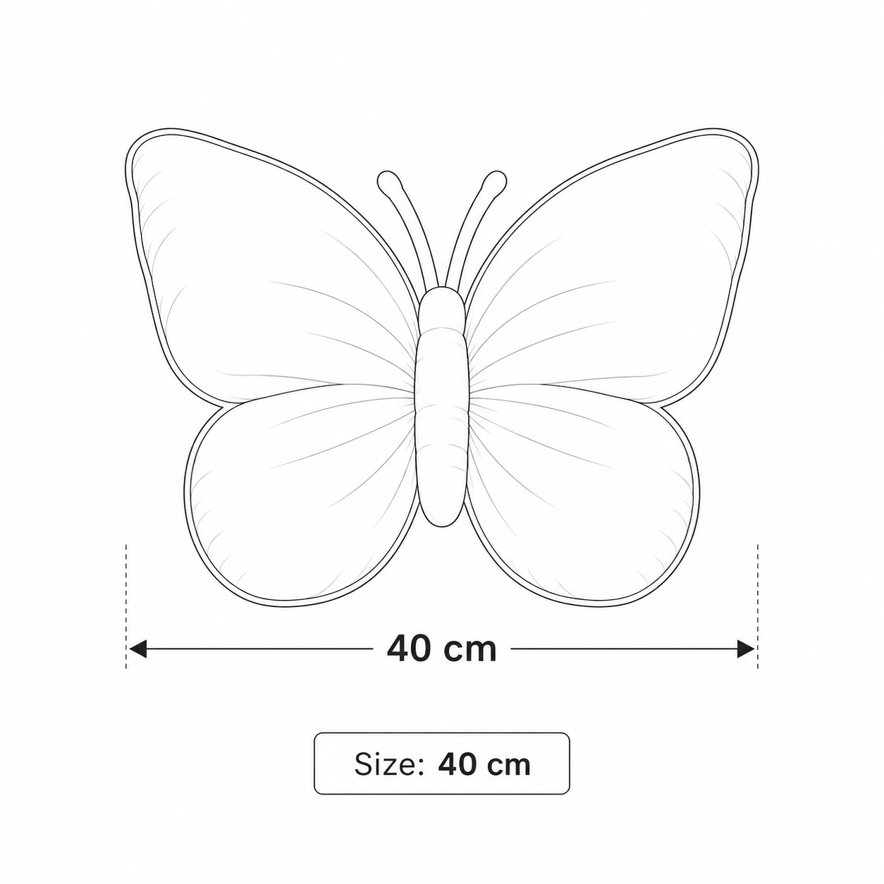 Decorative Pillow with Butterfly Bow Design