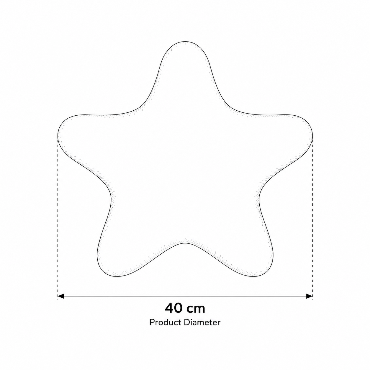 Decorative Pillow in Star Shape