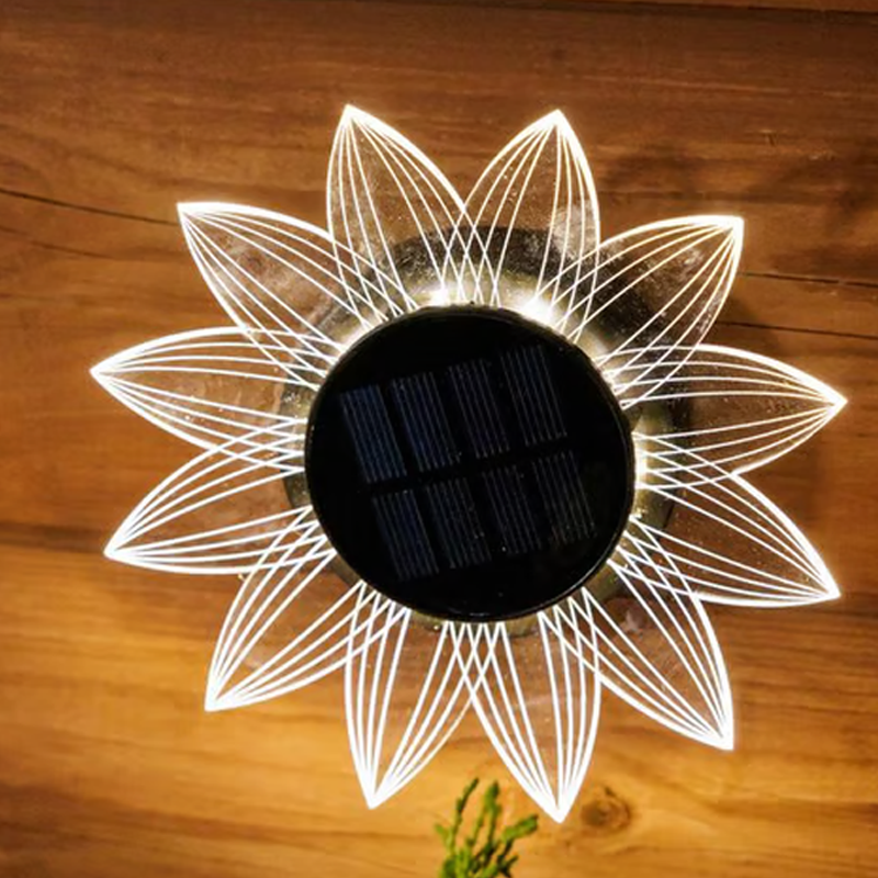 Solar-Powered Garden Glow Light - Effortless Outdoor Illumination
