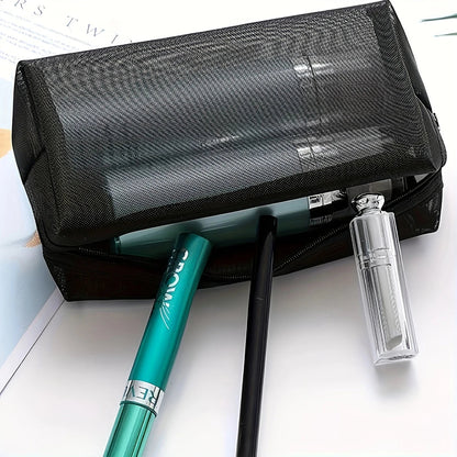 Cosmetic Organizer Bag for Travel | Black | Portable Toiletry Case