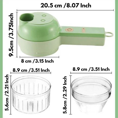 4-in-1 Kitchen Gadget for Quick Chopping and Food Preparation
