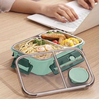 Travel and Work Lunch Container with Portable Heating Function
