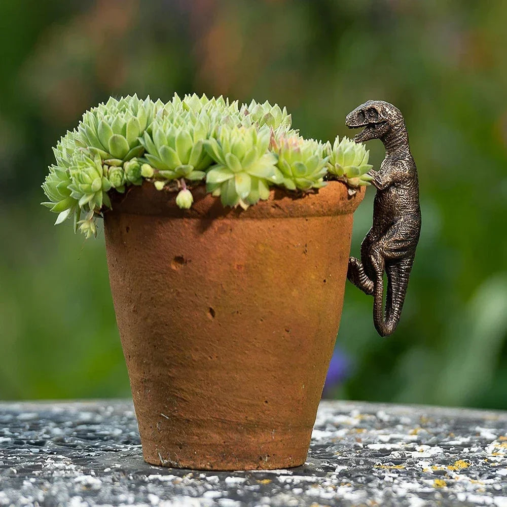 Hand-Painted Dino Planter | UV & Frost Resistant | Indoor & Outdoor Use