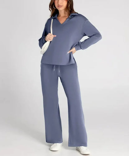 Cozy Hoodie Set in Violet | Stylish and Comfortable Lounge Wear