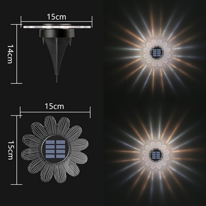 Solar-Powered Garden Glow Light - Effortless Outdoor Illumination