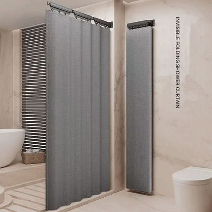 Space-Saving Shower Curtain Rod Divider System
