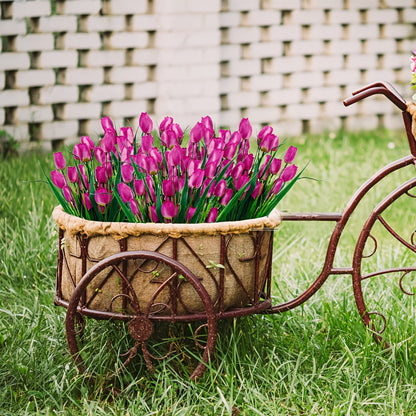 6-Pack Artificial Tulip Bouquets – UV-Resistant and Realistic for Home and Garden Decor