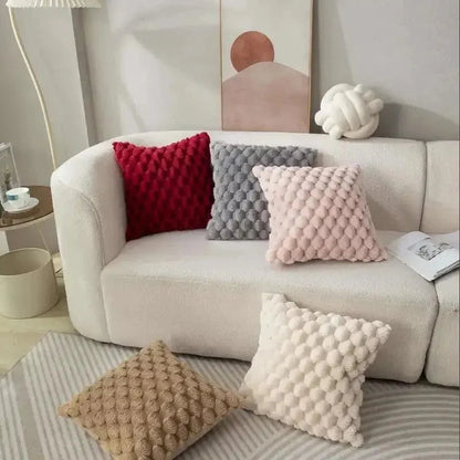 Decorative Pillowcase with 3D Turtle Design | Soft and Stylish | Cream White 45x45 cm