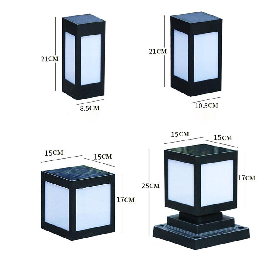 Square Solar LED Garden Lantern – Decorative Outdoor Lighting for Pathways and Patios