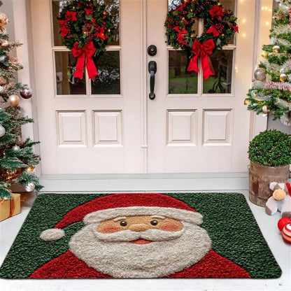Christmas Door Mat with Gingerbread Man Design | Washable & Non-Slip | Indoor & Outdoor Use | 2026 Version