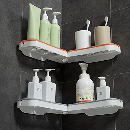 Corner Rack for Bathroom – 180° Rotating, No Punch Installation