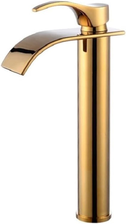 Brass Waterfall Mixer Tap for Vanity Sink Faucet