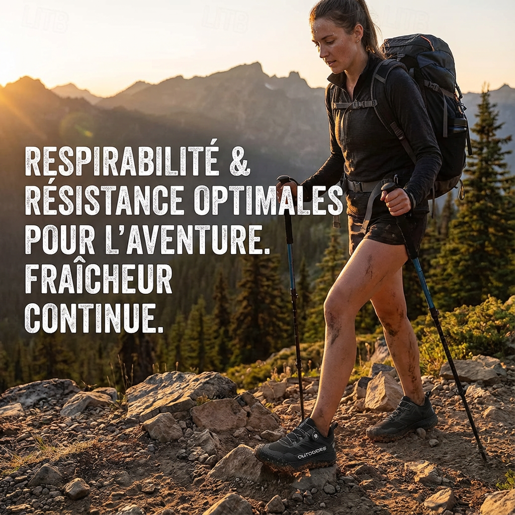 Lightweight Slip-Resistant Hiking Footwear