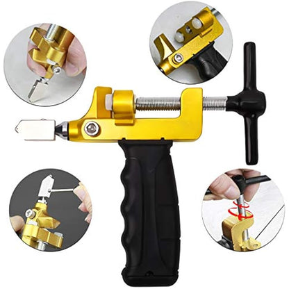 Precision Tile & Glass Cutter with Ergonomic Handle