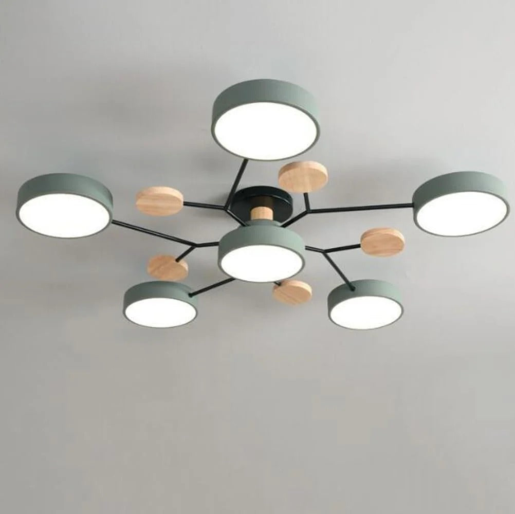 Contemporary LED Flush Mount Ceiling Fixture - Modern Bright Light