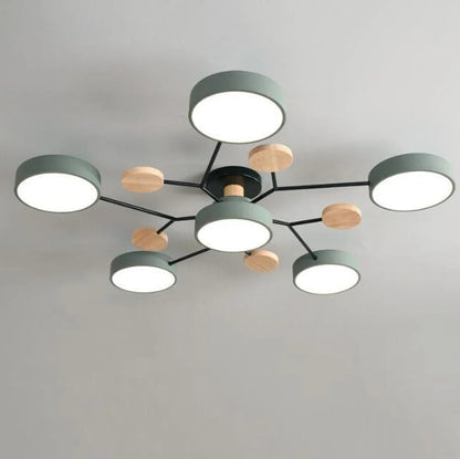 Contemporary LED Flush Mount Ceiling Fixture - Modern Bright Light