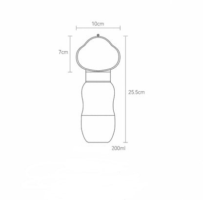 Portable 2-in-1 Water Bottle and Feeder for Pets